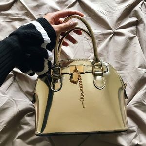 Aldo Mini Gold Metallic Bag